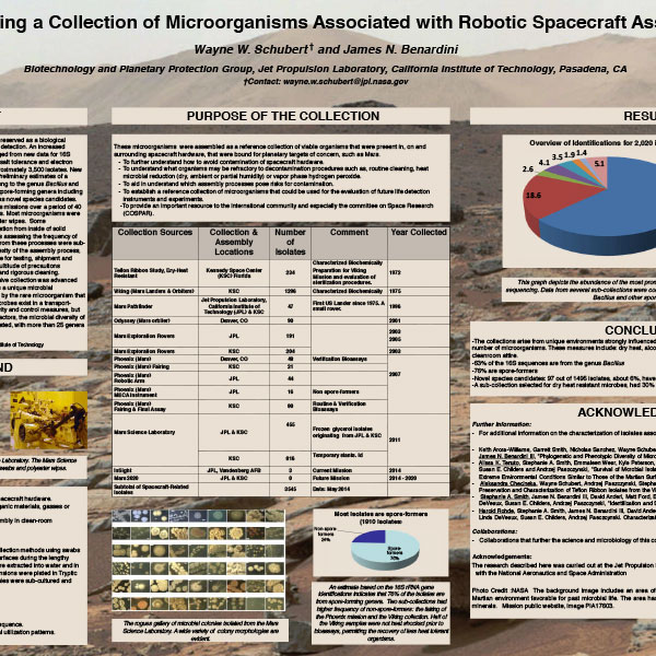 Advancing a Collection of Microorganisms Associated with Robotic Spacecraft Assembly